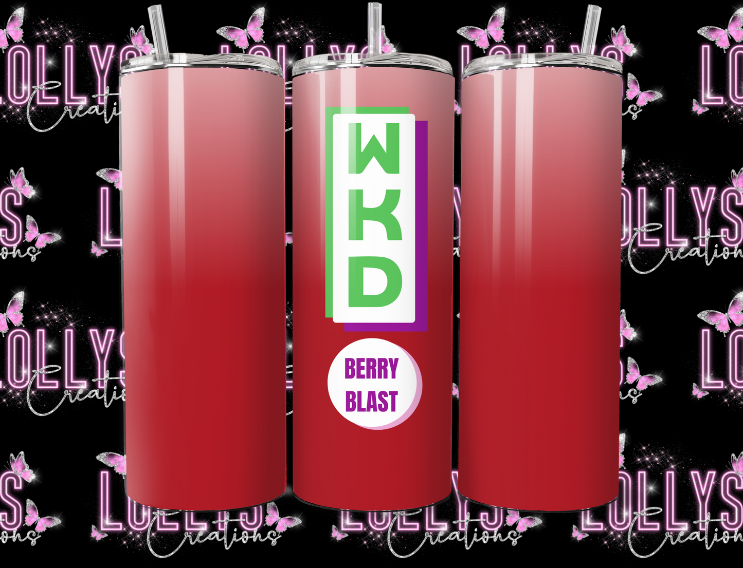 20oz insulated hot & cold tumbler | WKD tumbler cup can be personalised as shown | handmade to order |