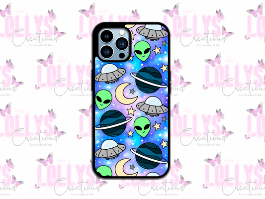 Alien space phone case | can also be personalised