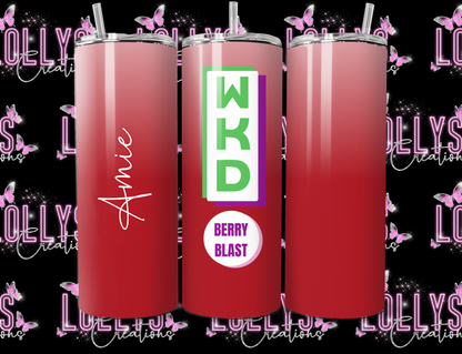 20oz insulated hot & cold tumbler | WKD tumbler cup can be personalised as shown | handmade to order |