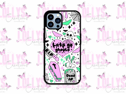 Lets go ghouls halloween phone case | can also be personalised