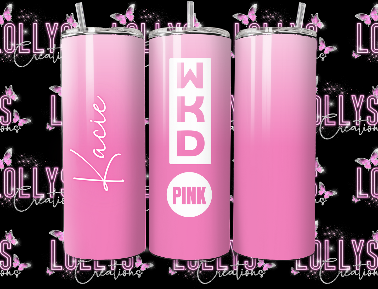 20oz insulated hot & cold tumbler | WKD tumbler cup can be personalised as shown | handmade to order |