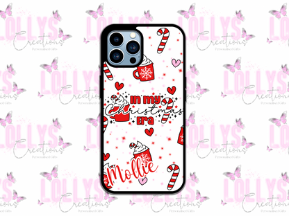 In my Christmas era christmas phone case | can also be personalised