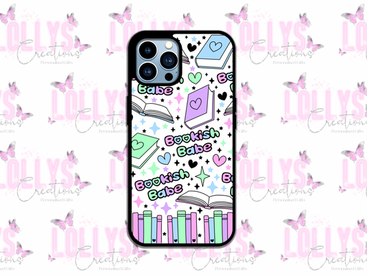 Bookish babe phone case | can also be personalised