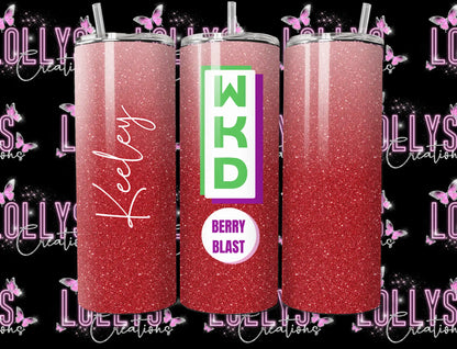 20oz insulated hot & cold tumbler | WKD tumbler cup can be personalised as shown glitter version | handmade to order |