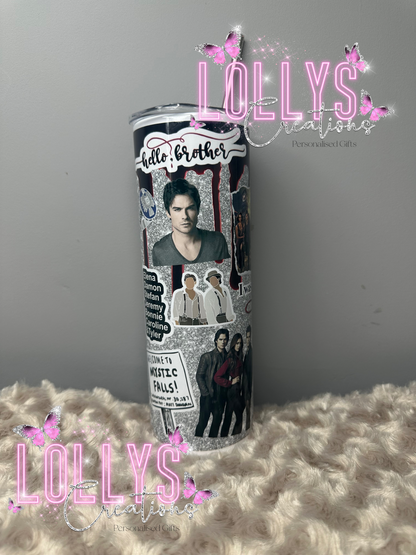 20oz insulated hot & cold tumbler | the vampire diaries | TVD handmade to order |