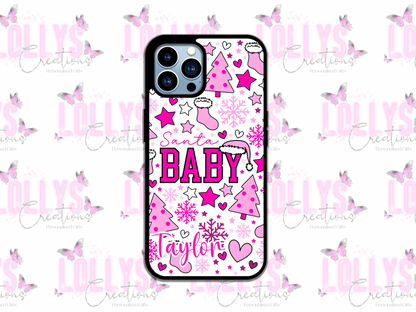 Santa baby christmas phone case | can also be personalised