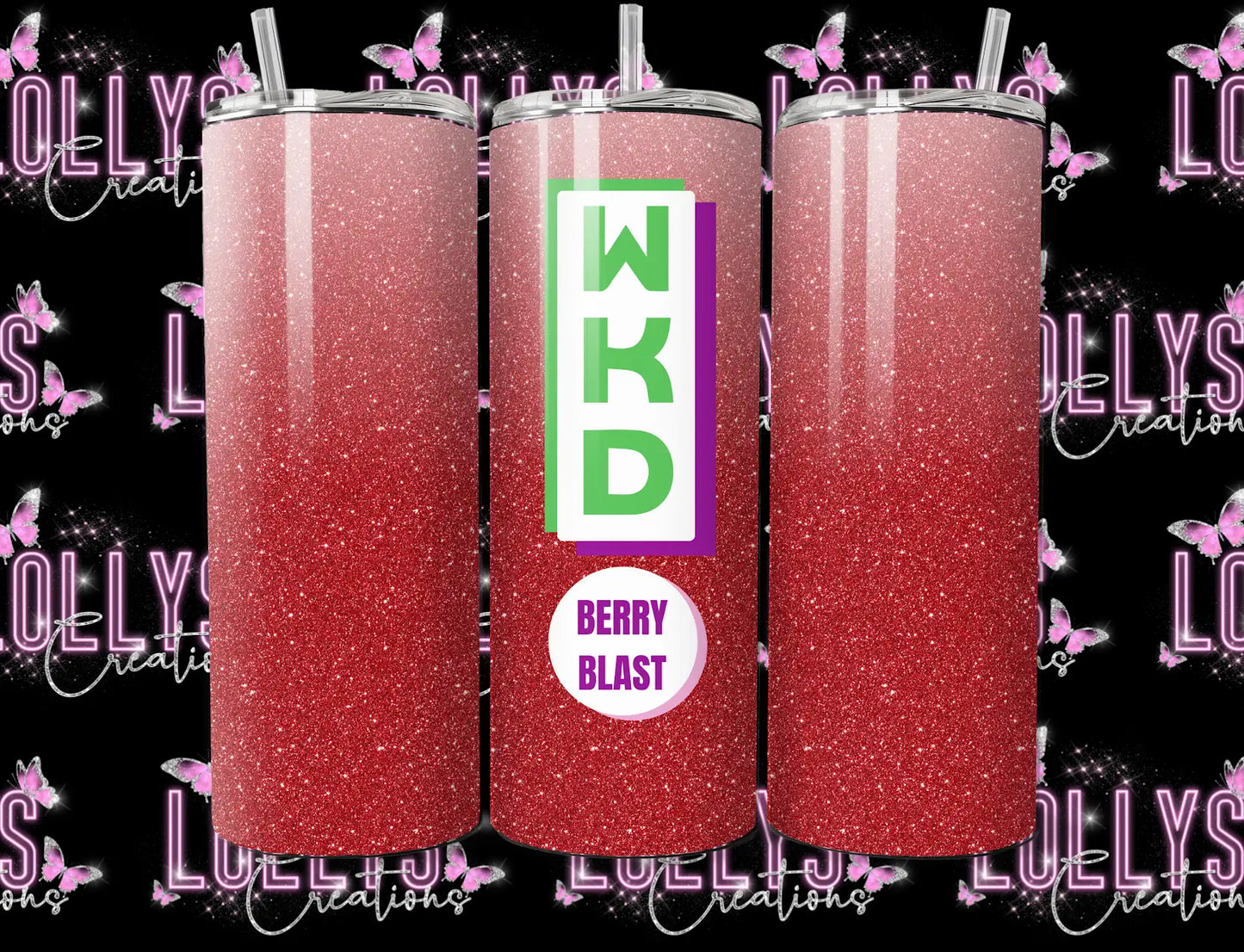 20oz insulated hot & cold tumbler | WKD tumbler cup can be personalised as shown glitter version | handmade to order |