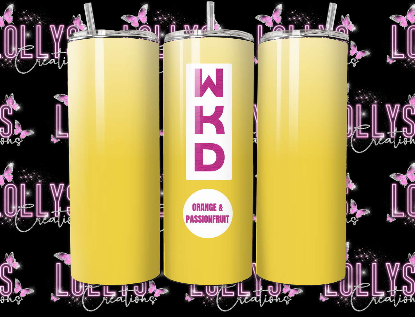 20oz insulated hot & cold tumbler | WKD tumbler cup can be personalised as shown | handmade to order |