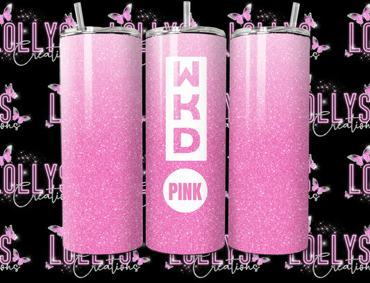 20oz insulated hot & cold tumbler | WKD tumbler cup can be personalised as shown glitter version | handmade to order |