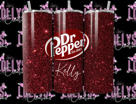 20oz insulated hot & cold tumbler | Dr Pepper can be personalised handmade cup | handmade to order |