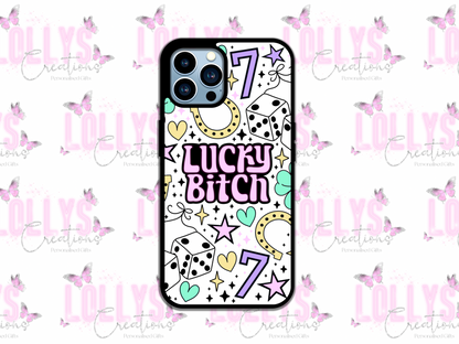 Lucky bitch phone case | can also be personalised