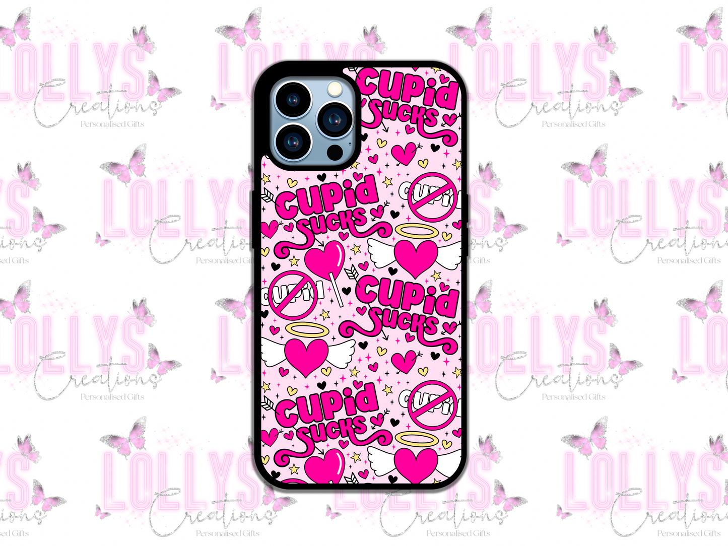 Cupid sucks valentines phone case | can also be personalised