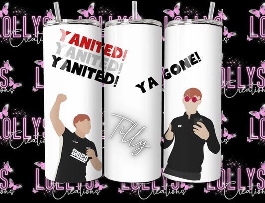 20oz insulated hot & cold tumbler | angry ginge merch | handmade to order | can be personalised