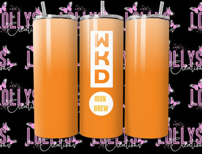 20oz insulated hot & cold tumbler | WKD tumbler cup can be personalised as shown | handmade to order |