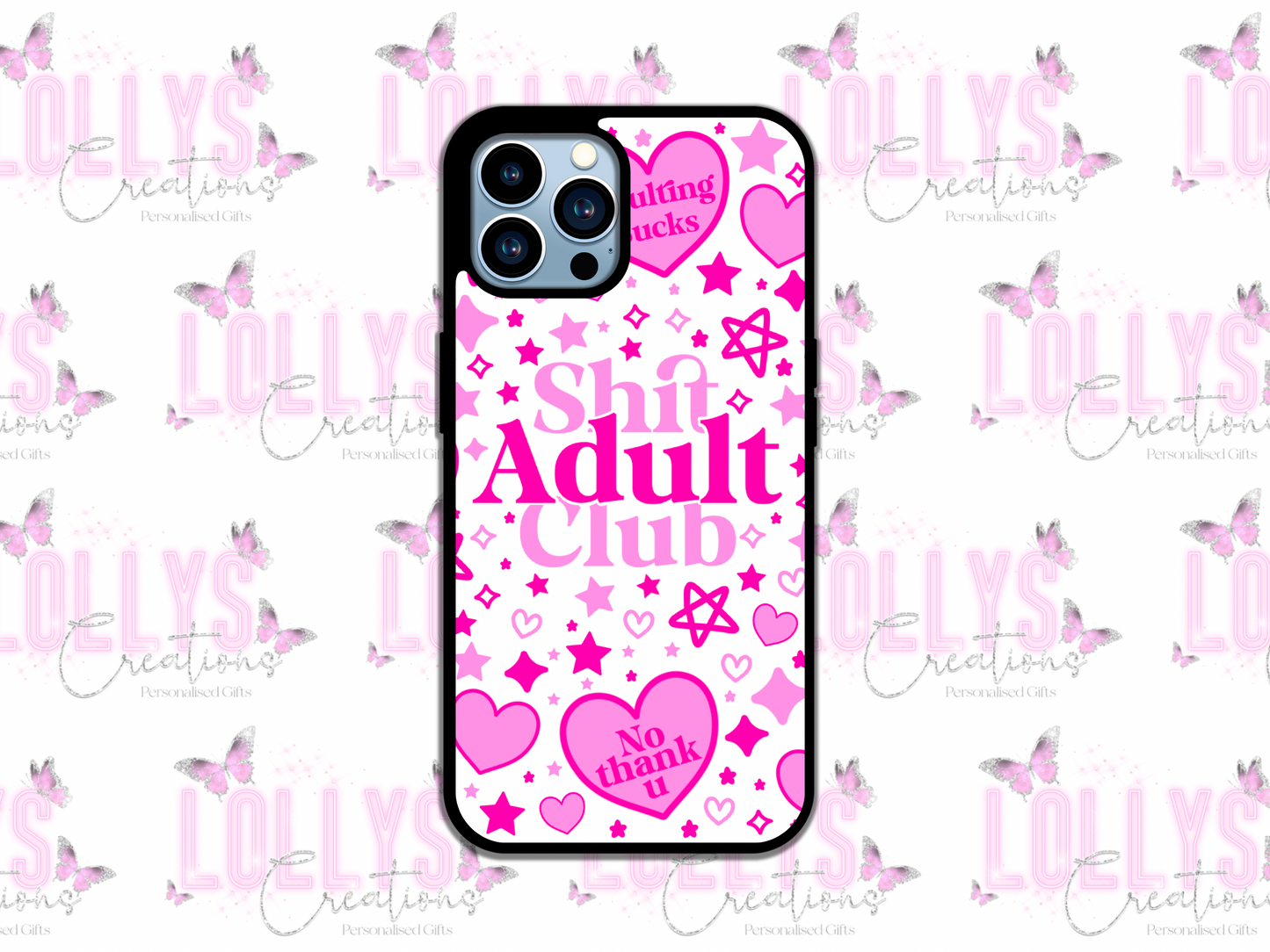 Shit adult club phone case | can also be personalised