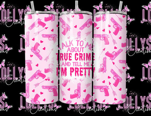 20oz insulated hot & cold tumbler | true crime fan cup gift idea gifts for her | handmade to order |