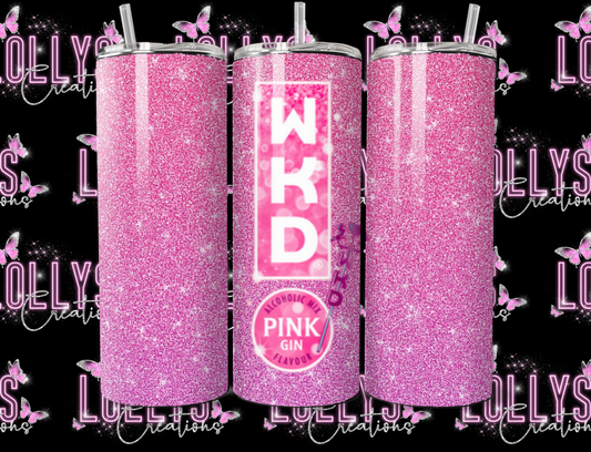 20oz insulated hot & cold tumbler | WKD tumbler cup can be personalised as shown glitter version 2 | handmade to order |