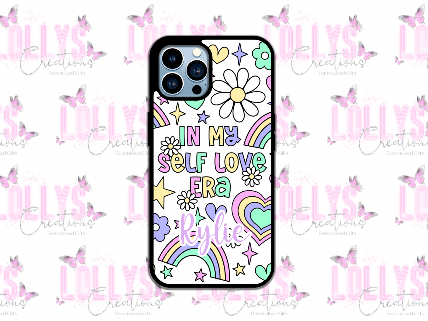 In my self love era pastel phone case | can also be personalised