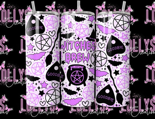 20oz insulated hot & cold tumbler | witches brew witchy spells spooky Halloween gift idea gifts for her | handmade to order |